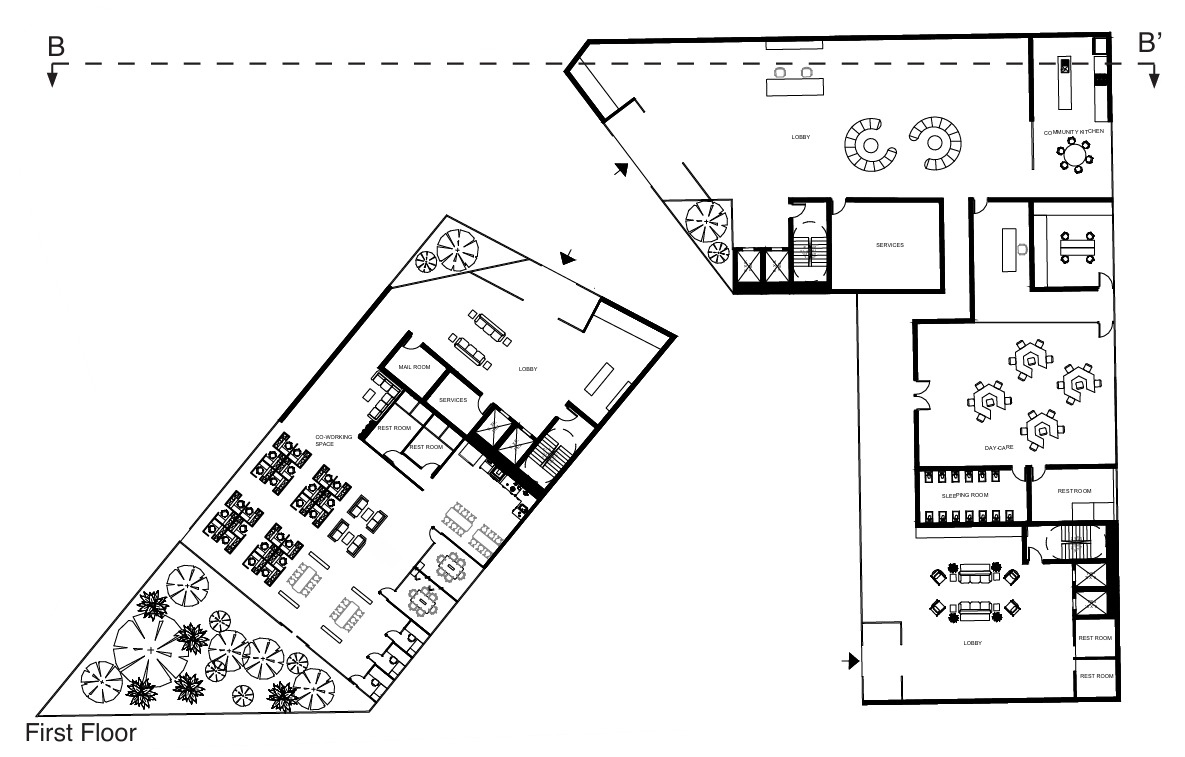 Block 1 First Floor Plan