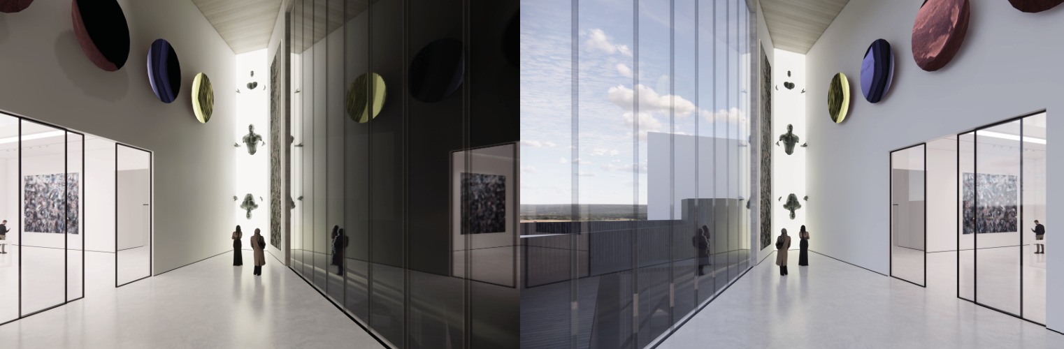 Double Height Glass — Gallery Interior
