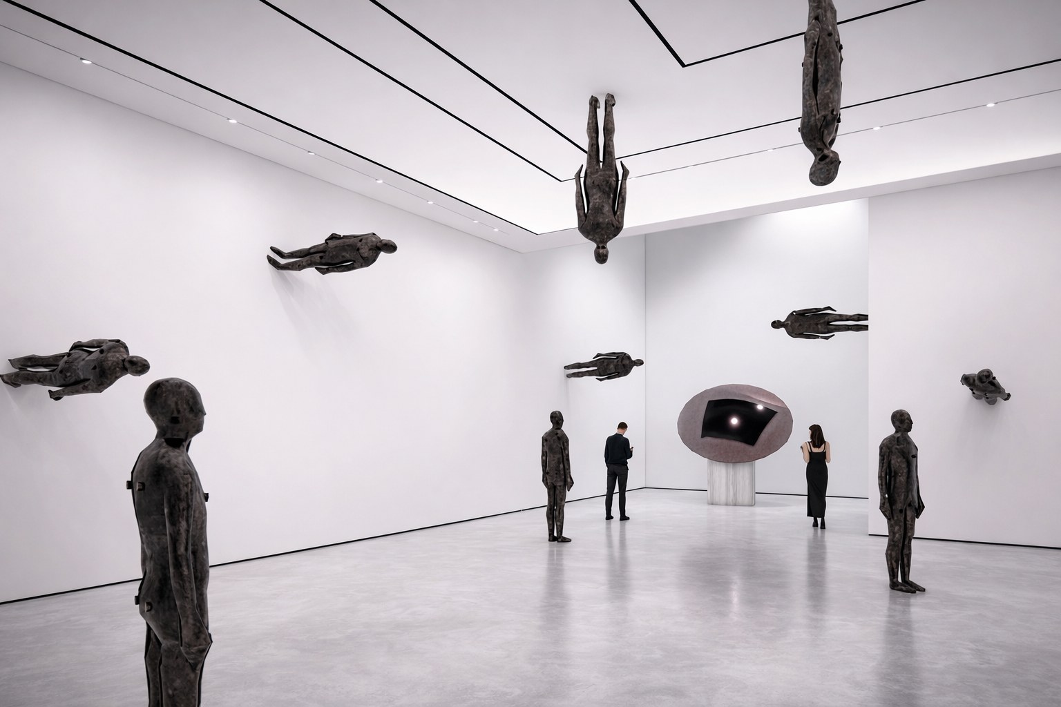 Lantern gallery — sculpture installation render
